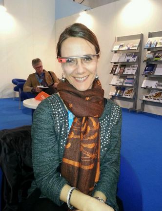 Mariangela con i Google Glass