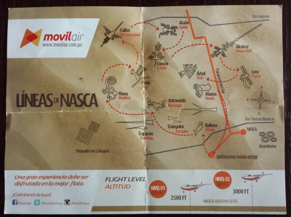 Linee di Nazca: la mappa