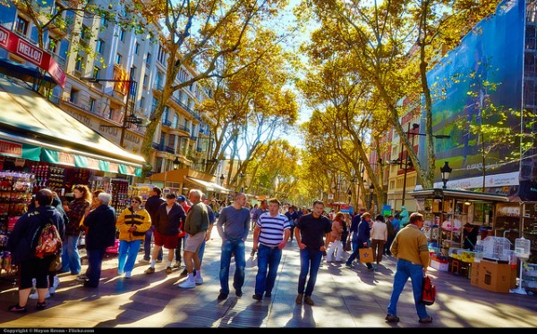 La Rambla a Barcellona