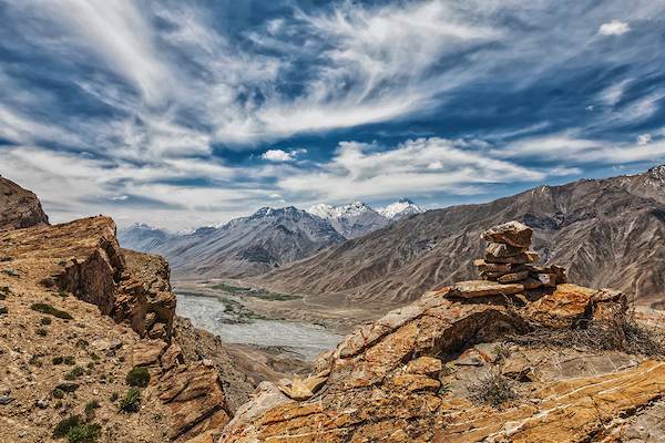 Tra le montagne nella valle dello Spiti