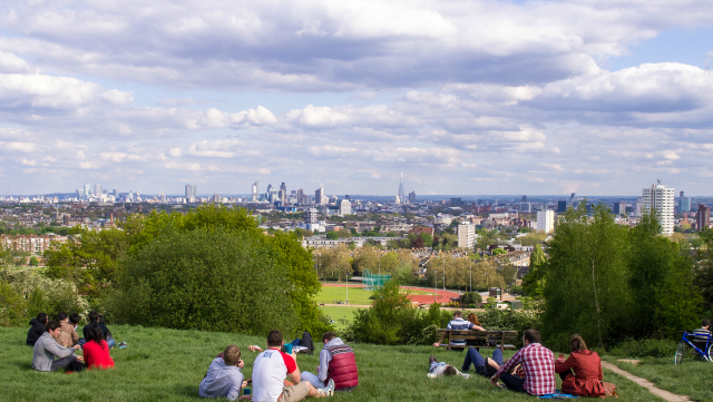 Hampstead Heath, vista da Parliament Hill