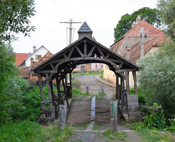 Il ponte in legno a Saschiz 