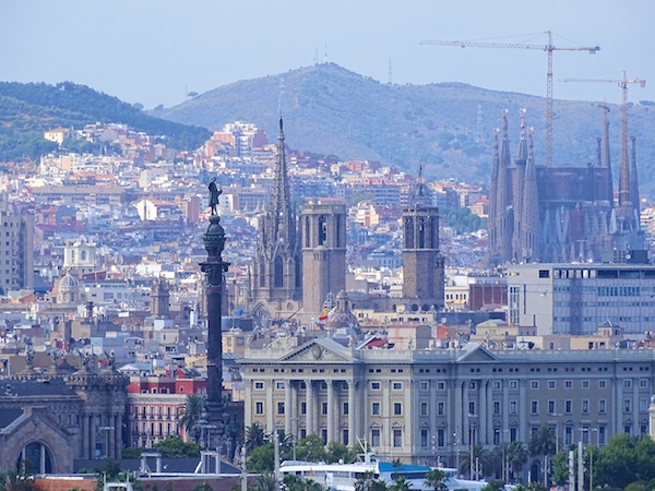 Barcellona vista dall'alto