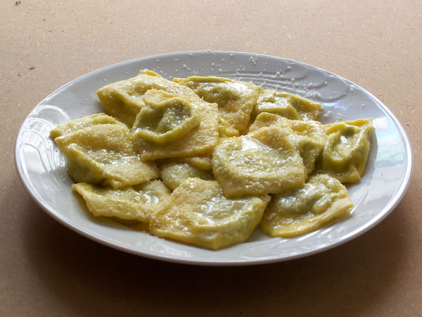 I tortelli verdi, piatto tipico di Reggio Emilia e provincia