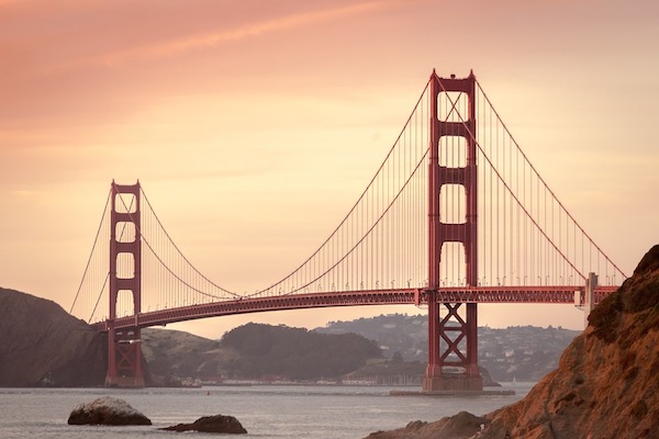 Il Golden Gate Bridge, simbolo di San Francisco