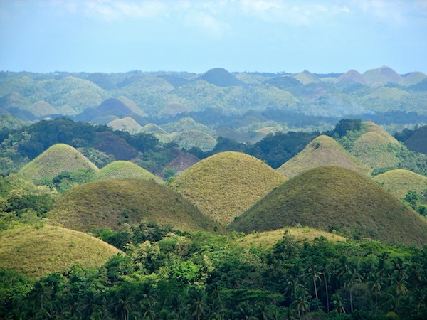 Le Chocolate Hills a Bohol Island 