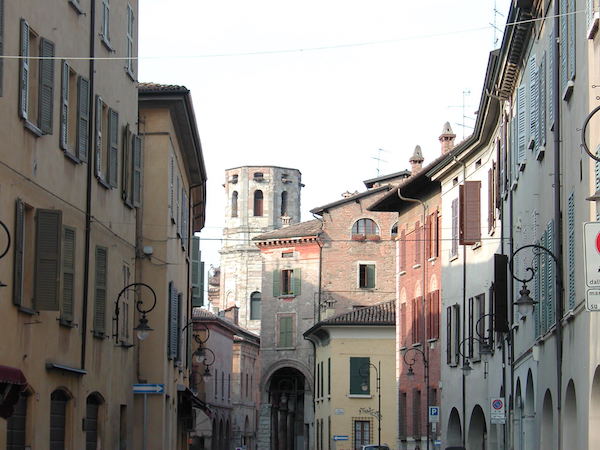 Uno scorcio del centro storico di Reggio Emilia