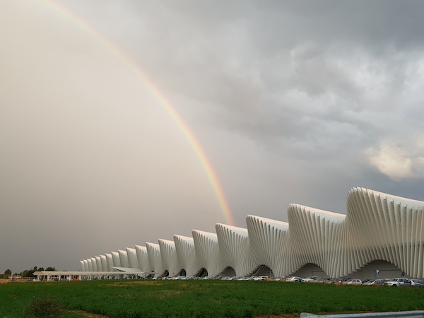 La stazione Mediopadana a Reggio Emilia, opera di Calatrava