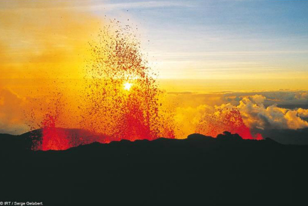 Il vulcano Piton de la Fournaise all’Isola della Réunion