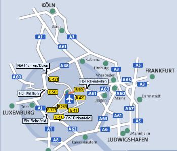 Mappa Aeroporto Hahn