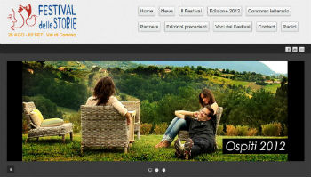 Screenshot sito Festival delle Storie 