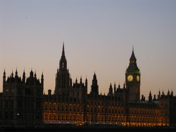 Londra Big Ben e House of Parliament 