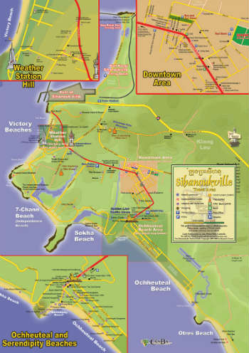 Mappa di Sihanouk Ville