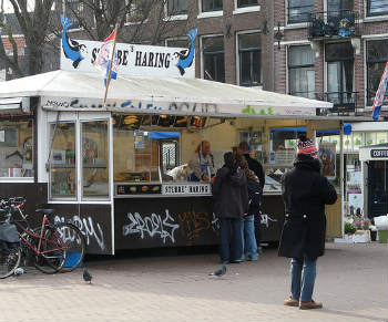 Panino con aringa ad Amsterdam