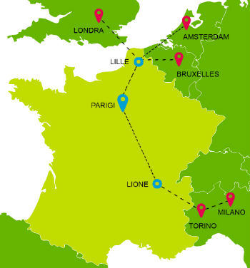 Le tratte di iDBUS Le tratte di iDBUS