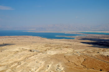 Mar Morto ripreso da Masada