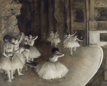  Prove di balletto in scena di Degas  