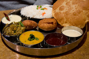 Gujarati thali, piatto