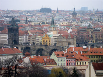 Praga, panorama dal Castello