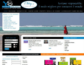 Screenshot Homepage sito ufficiale