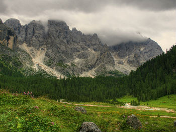 Pale di San Martino viste dalla Val Venegia