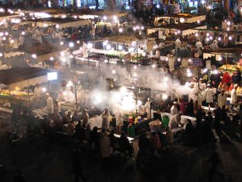 Marrakech piazza Jemaa El Fna 