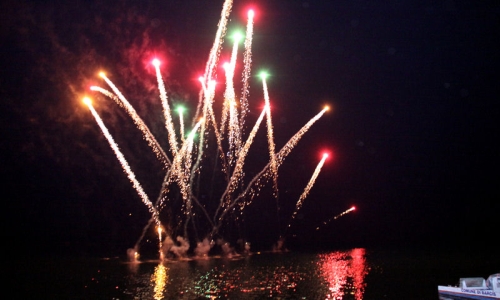 Fuochi d'artificio a Barcis 