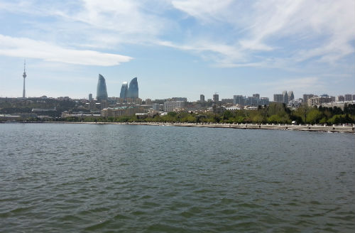 Lo skyline di Baku 