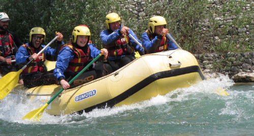 Rafting presso il fiume Tanagro