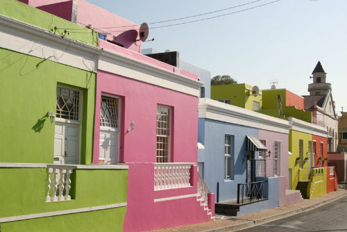 Verde, rosa, azzurro a Bo-Kaap