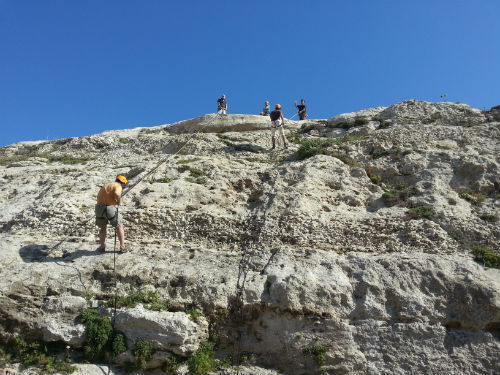 Abseiling a Gozo