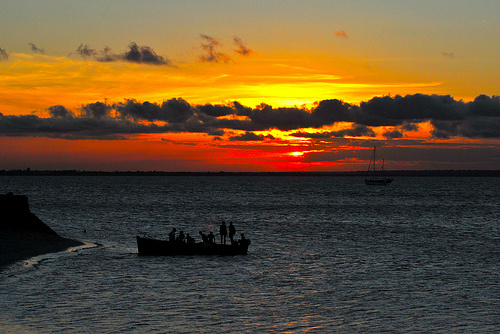 Un tramonto in Mozambico
