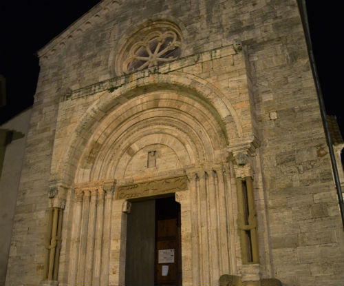 Portone della Collegiata di San Quirico d'Orcia