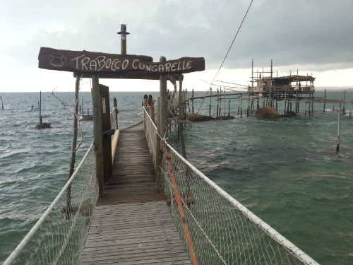 L'ingresso al Trabocco Cungarelle