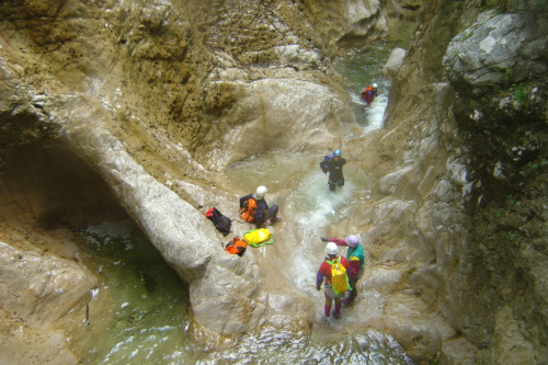 Un gruppo durante il percorso