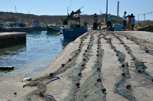 Il riordino delle reti da pesca