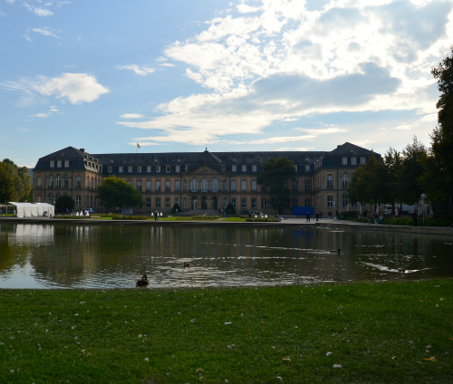 Un’ala del Palazzo Nuovo vista da Oberer Schlossgarten