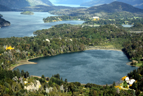 Panorama sul lago Nahuel Huapi