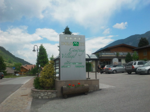 L'ingresso Camping Dolomiti 
