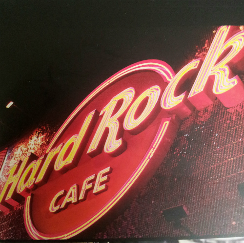 Una foto alla brochure dell'Hard Rock Cafè