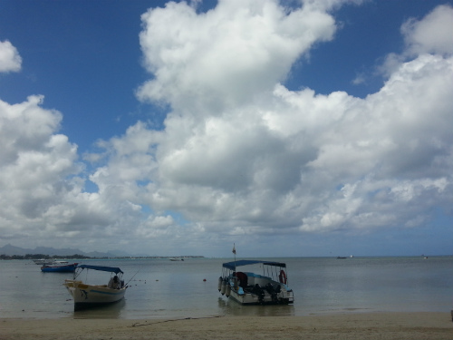 Una spiaggia a Mauritius