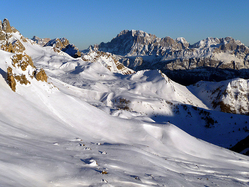 Passo San Pellegrino visto dall'alto