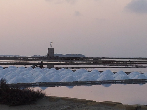 Il panorama sulle saline