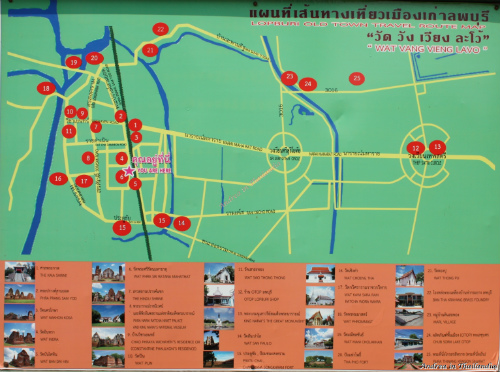 Cartello mappa LopBuri