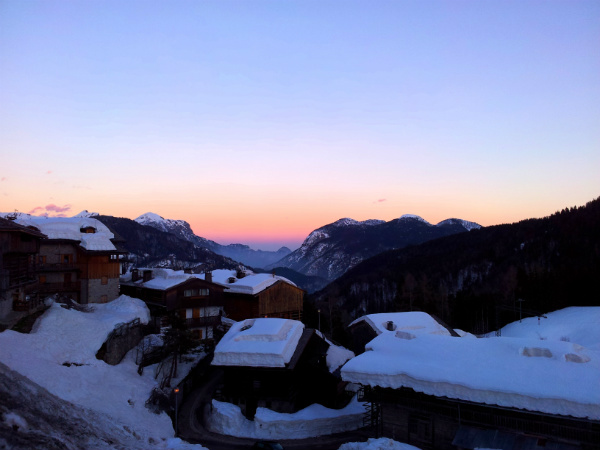 Sauris di Sopra, il tramonto