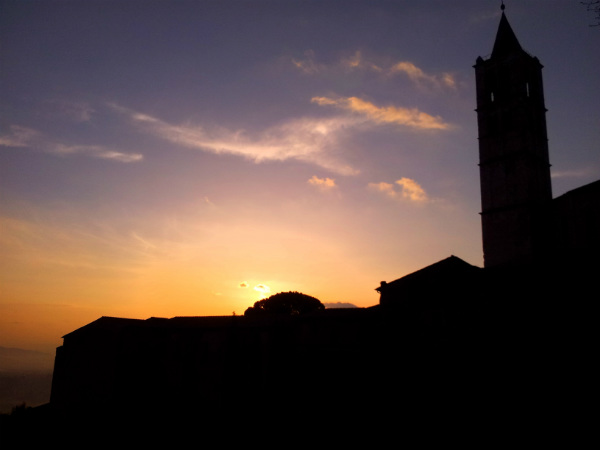 Tramonto ad Assisi 