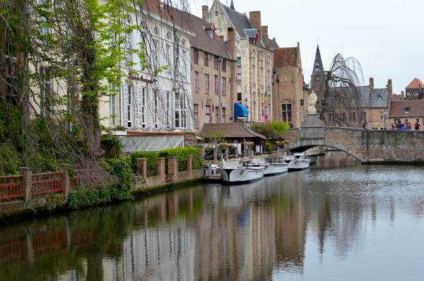 Uno dei classici scorci di Bruges