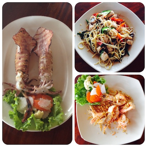 Alcuni dei piatti provati a Koh Payam