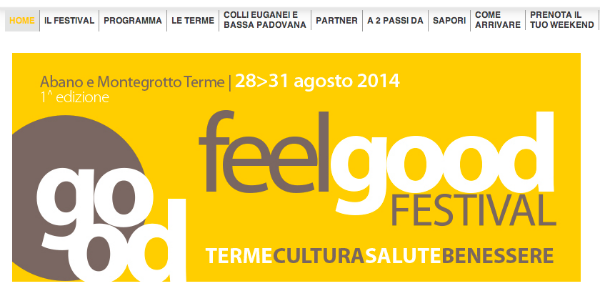 Screenshot del sito ufficiale del festival