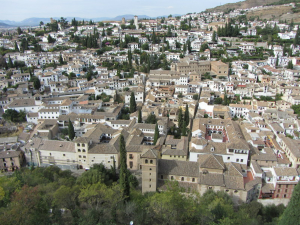 Vista di Granada dall'Alhambra (favolosa no?) 